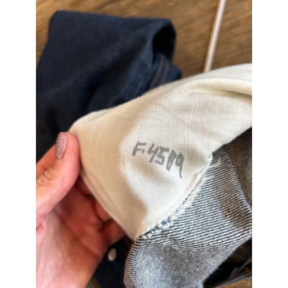 Re/Done Originals High Rise Ankle Crop Dark Womens Size 26 - Picture 11 of 14